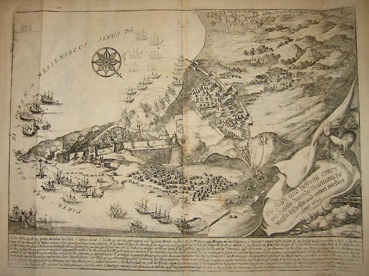 Merian Matthà¤us (1593-1650) Die Stadt und Vestung Coron... Anno 1685 1688 Francoforte